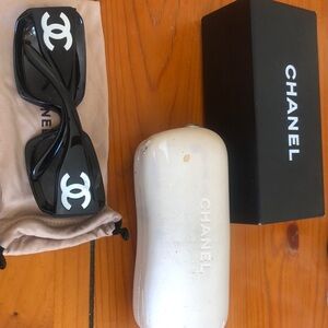 Chanel mother of Pearl black sunglasses *see photos*